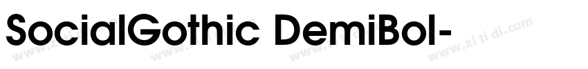 SocialGothic DemiBol字体转换 SocialGothic DemiBol字体转换